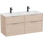 Roca Koupelnová skříňka s dvojumyvadlem Roca Optica 120x58x45,5 cm světlý dub OPT1202ZJ OPT1202ZJ