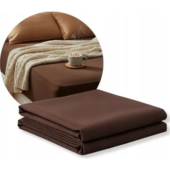 Prostěradlo Prostěradlo 200x200 Čokoládové JERSEY s gumou 200x200 MATRACE POLSKÉ