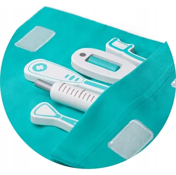 Dřevěná hračka DŘEVĚNÁ LÉKAŘSKÁ SADA MALÉHO DOKTORA HRAČKA PRO DĚTI