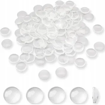 Vrták Kabošony Skleněné Kulaté, Bezbarvé, 16x5mm, 200ks