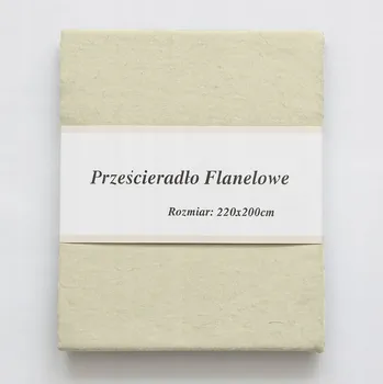 Prostěradlo Prostěradlo flanelové krémové s gumou 220x200 Flanel Krem