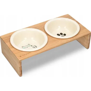 Sada dvou keramických misek na krmení, 360 ml