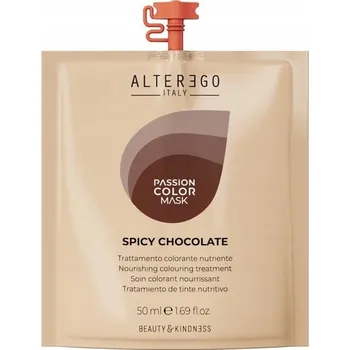 Vlasová regenerace Alter Ego Passion Spicy Chocolate tónovací maska na vlasy tmavá čokoláda 50 ml