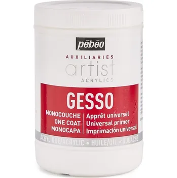 Speciální výtvarná barva Pébéo Artist One Coat Gesso extra bílé 1 l