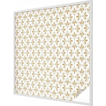 Okenní dekorace Dekorativní okenní fólie s mléčným efektem a motivem rostlinné elegance, 100x100 cm