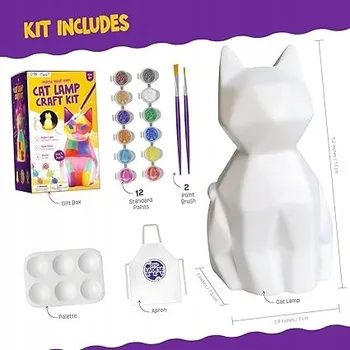kreativní sada 3D Sada Kočka k Vymalování - Kreativní Dárek pro Děti 6–12 let