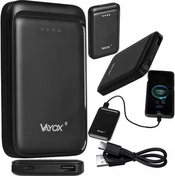 Powerbanka POWERBANKA 5000mAh USB C USB QC PD RYCHLÁ NABÍJEČKA SILNÁ CESTOVNÍ VAYOX