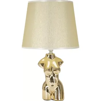 Lampička Stolní lampa Glam Woman 39,5 cm béžovo-zlatá