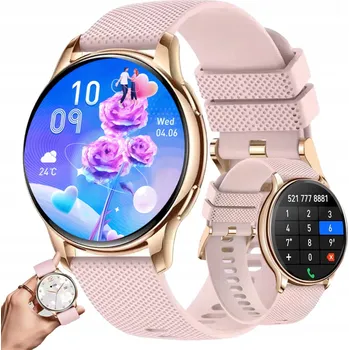 Hodinky CHYTRÉ HODINKY DÁMSKÝ IP68 VODĚODOLNÉ HODINKY PL MENU HOVORY CHYTRÉ HODINKY