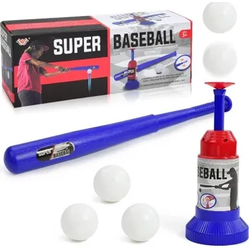 Létající drak Dětská baseballová sada 35,5×9,5×15 cm Automatické nadhazování míčků Teleskopická pálka Tréninková sportovní hračka pro děti