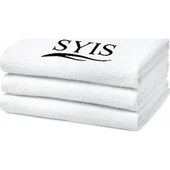 Ručník SYIS Froté ručník s logem 70x140 cm - bílý NOVÝ