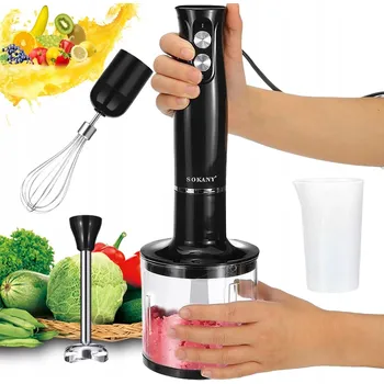 500W VÝKONNÝ TYČOVÝ MIXÉR MULTIFUNKČNÍ OVLÁDÁNÍ JEDNÍM DOTYKEM
