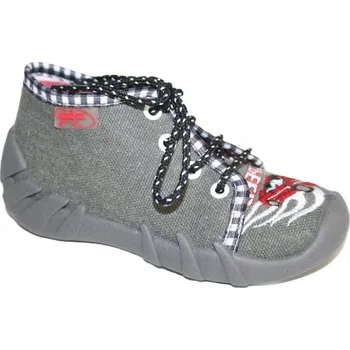 Dívčí bačkory Befado dětské papuče šedé, velikost 18