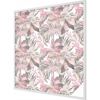 Okenní dekorace Samolepicí fólie na okno proti slunci Mléčná Pastelové květy 100x116 cm