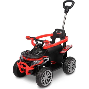 Odrážedlo TOYZ ČTYŘKOLKA ODRÁŽEDLO VOZIDLO PRO DĚTI MOVIX měkká kola červená