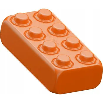 ostatní stavebnice MARIOINEX CIHLA VELKÁ STAVEBNÍ KOSTKA 1 KS ORANŽOVÁ