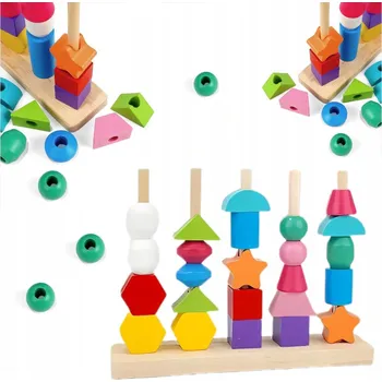 Dřevěná hračka HRAČKA PRO DĚTI DŘEVĚNÁ HRAČKA PRO TŘÍDĚNÍ MOTORICKÝCH VĚCÍ