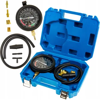 Autoelektronika VAKUOMETR / MANOMETR - TESTER PODTLAKU A TLAKU S PŘÍSLUŠENSTVÍM + HADICE A KONCOVKY