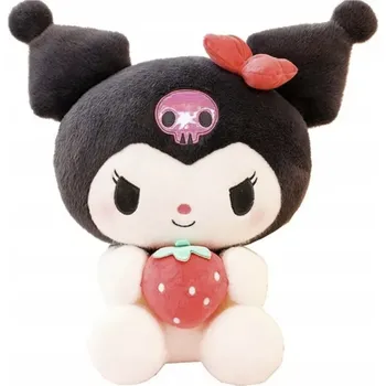 plyšák Plyšová Hračka Kuromi Sanrio černá látková 35 cm