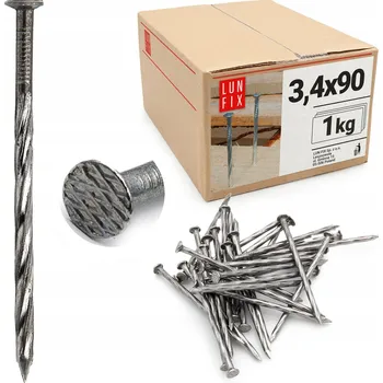 Vrták Hřebíky do dřeva Lun Fix 3,4 x 90 mm, 760 ks