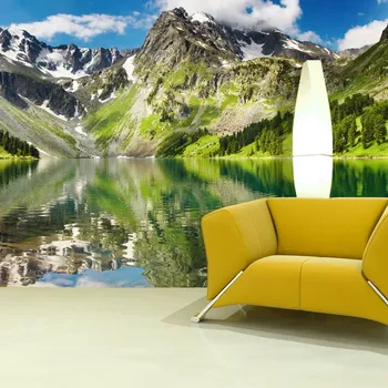 Tapeta Sablio Tapeta Odraz hor na jezeře - 125x75 cm