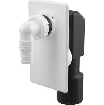 Sifon Podomítkový pračkový sifon DN40/50, bílá CONCEPT
