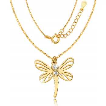 Náhrdelník Zlatý Řetízek 925 Náhrdelník Vážka Gravírování