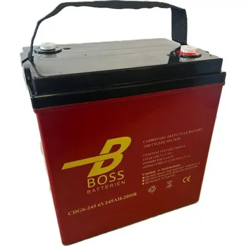 Autobaterie Baterie BOSS Deep Cycle CARBON GEL 6V 245 Ah CDG6-245