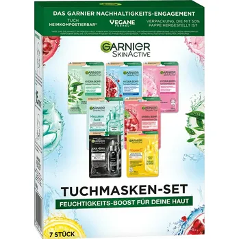 Pleťová maska Garnier Skinactive Pleťová Maska v Plátýnku 7 ks