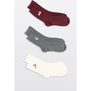 Reporter Young | Dívčí barevná sada ponožek s vánočním motivem zvířátek – 3-PACK - Barva VÍCEBAREVNÁ, Velikost 31/33 253-0995G-28-660-1