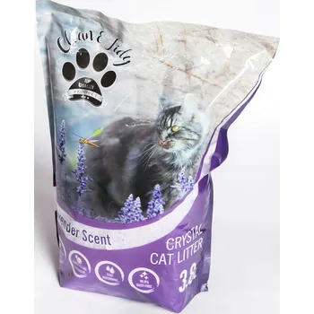 Podestýlka pro kočku Silikonové Silikonové stelivo pro kočky s levandulovou příchutí 3,8 l