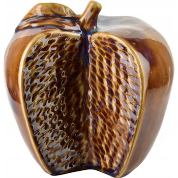 Obraz Dekorativní figurka SAGGIO APPLE - keramické jablko hnědé 17x14x16 cm
