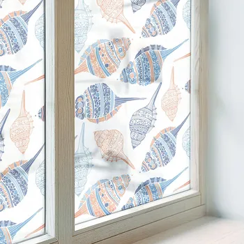 Okenní dekorace Samolepicí Okenní Fólie Matná Dekorativní Mořské mušle 200x100
