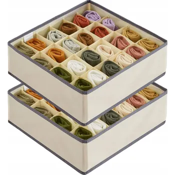 Organizér oblečení Organizér do skříně na oblečení, 2 kusy, skládací Krabička