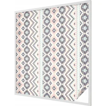 Okenní dekorace Samolepicí Mléčná fólie na okno Pastelová geometrie 100x116 cm