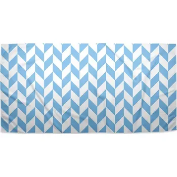 Osuška Sablio Ručník Modrobílé kosodélníky - 50x100 cm