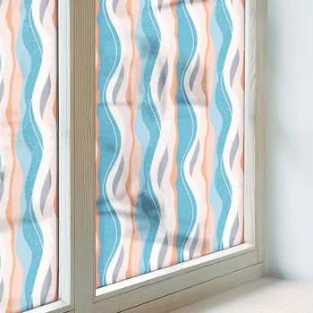 Polep vozidla Samolepicí Fólie na Okno Mléčná Matná s Vlnitým Vzorem 50x146 cm