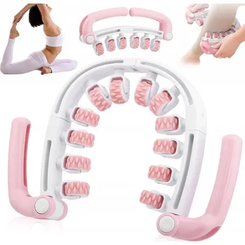 Masážní přístroj MASÁŽNÍ PŘÍSTROJ NA TĚLO KRK RUCE NOHY MASÁŽNÍ VÁLEČEK S 12 OTOČNÝMI VÁLEČKY