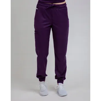 Dámské kalhoty Dámské zdravotnické kalhoty - Plum Violet S Jogger se stahovací šňůrkou