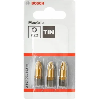 Bit Pozidriv bity Bosch 2607001593 PZ2 x 25 mm, 3 ks