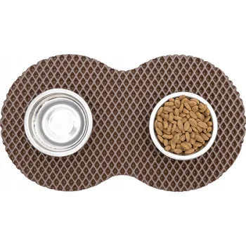 Miska pro psa Podložka pod misku Max-Dywanik hnědá 1 l