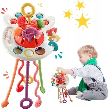 Senzorická Hračka CHOBOTNICE Vzdělávací Kousátko pro miminka