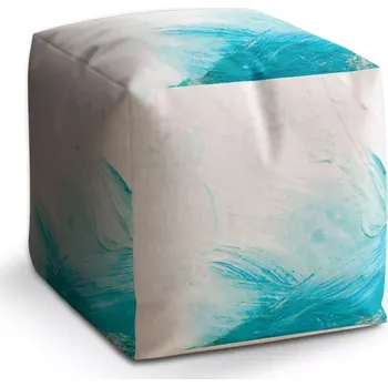 Taburet Sablio Taburet Cube Abstraktní barvy: 40x40x40 cm