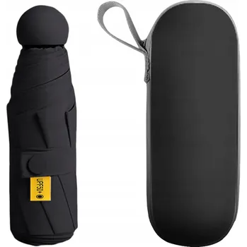 Deštník Strado manuální skládací deštník s pouzdrem, černý