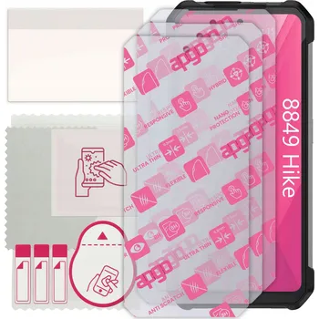 Pouzdro na mobilní telefon 3x Hybridní Sklo pro Unihertz 8849 Hike, alternativa tvrzeného skla