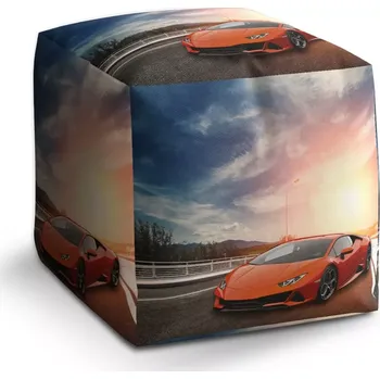 Taburet Sablio Taburet Cube Sportovní auto 3: 40x40x40 cm