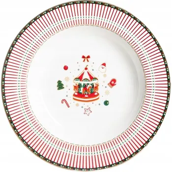 Talíř Hluboký talíř na polévku Homla HOLLY JOLLY 21 cm