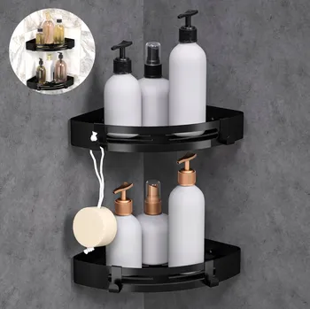 Drátěná police POLIČKA DO SPRCHY REGÁL POD SPRCHU POLIČKY DO KOUPELNY BEZ VRTÁNÍ