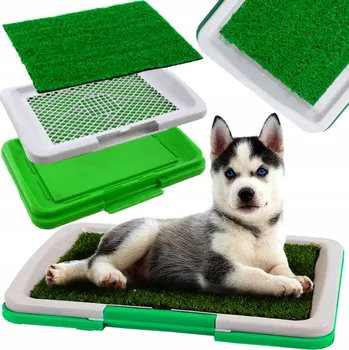 toaleta pro psa VELKÁ PSÍ TOALETA S UMĚLOU TRÁVOU A NÁDRŽÍ