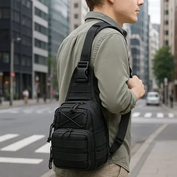 CESTOVNÍ TAŠKA PŘES RAMENO, PŘES HRUDNÍK S USB PORTEM, LEHKÁ